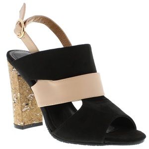 Black Tisha Slingback Sandal